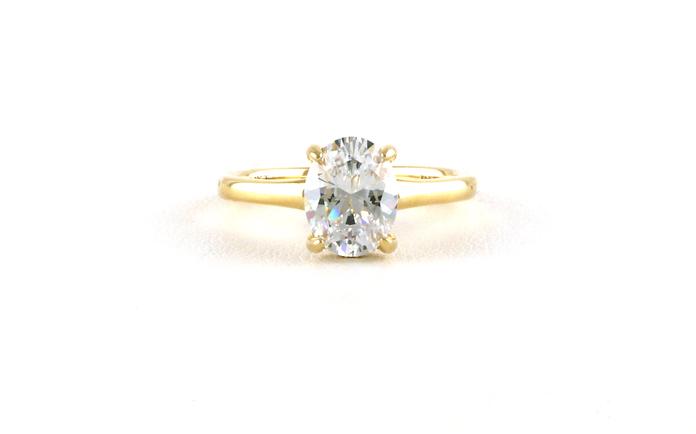 content/products/Hidden Halo-style Oval-cut Engagement Ring Mounting in Yellow Gold