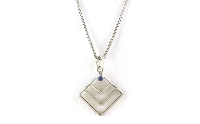 content/products/Squares Montana Yogo Sapphire Necklace in Sterling Silver (0.05cts)