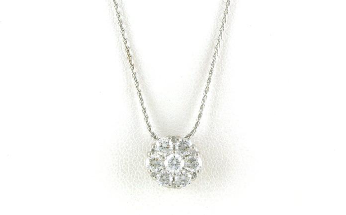 content/products/Estate Piece: Cluster-style Diamond Necklace in White Gold (1.00cts TWT)