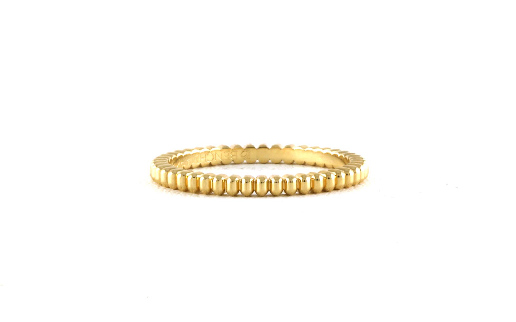 Beaded Wedding Band in Yellow Gold (2 mm)