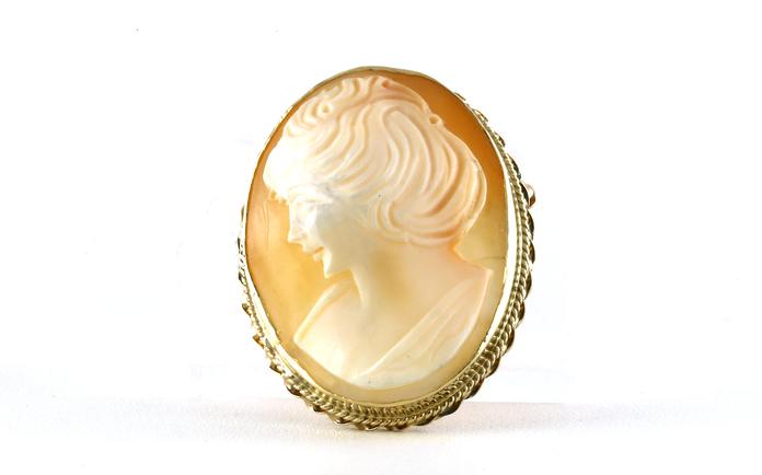 content/products/Estate Piece: Oval Cameo Pin in Yellow Gold