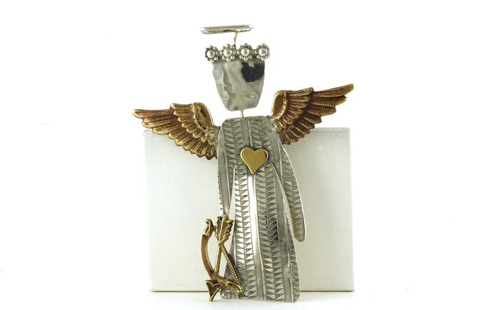 content/products/Estate Piece: Handmade Angel Cupid Pin in Sterling Silver