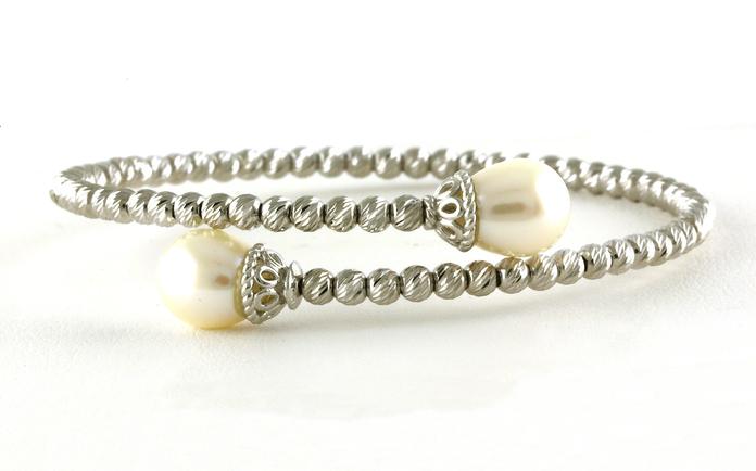 content/products/Flexible Bypass Pearl and Sparkle Bead Bracelet in Sterling Silver