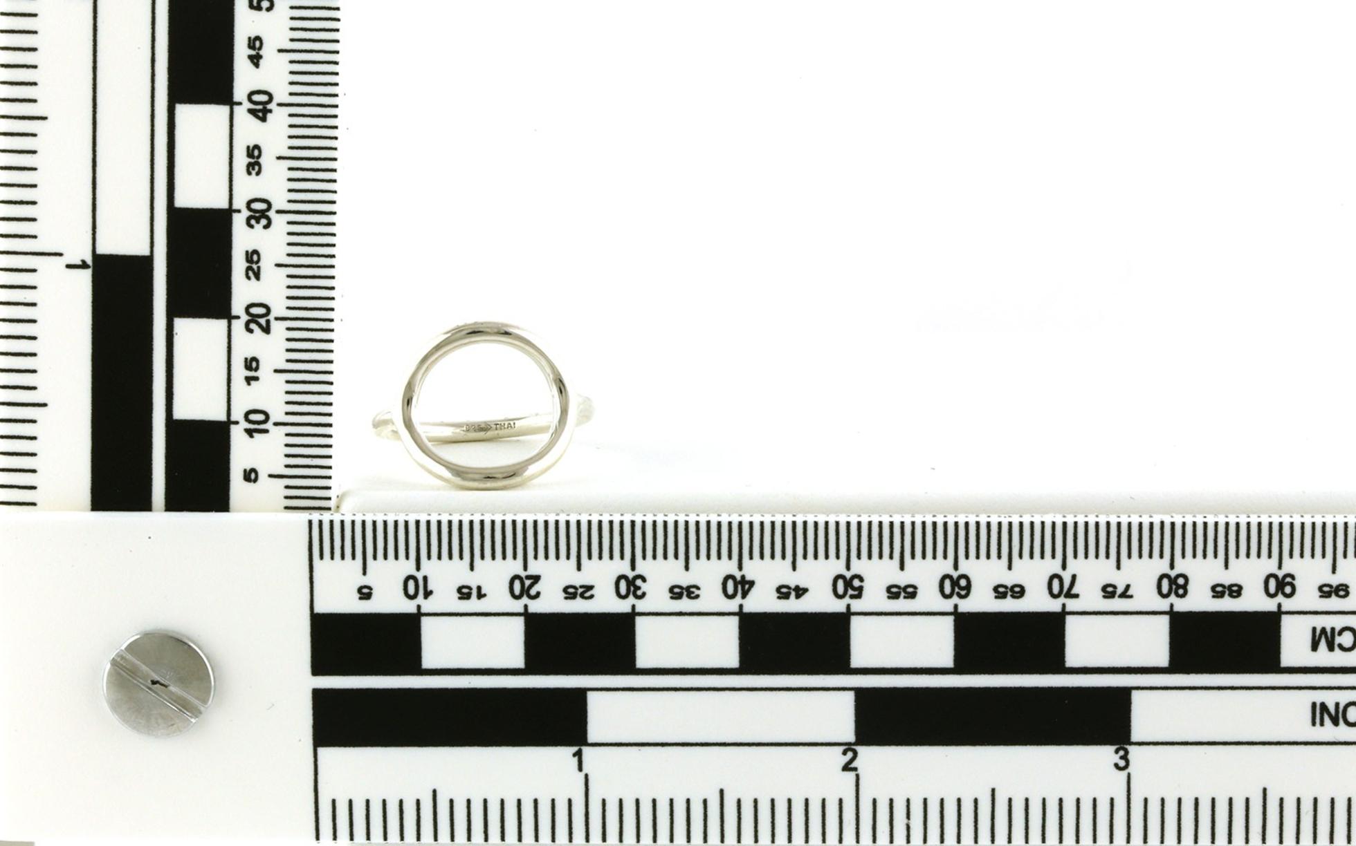 Estate Piece: Open Circle Ring in Sterling Silver