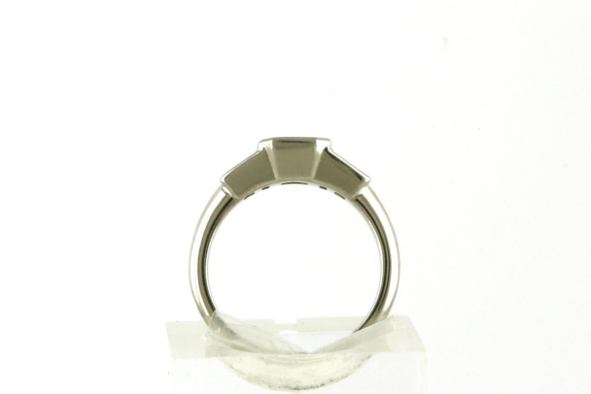 3-Stone Style Bezel-set Diamond Ring in Platinum (2.11cts TWT) Side View