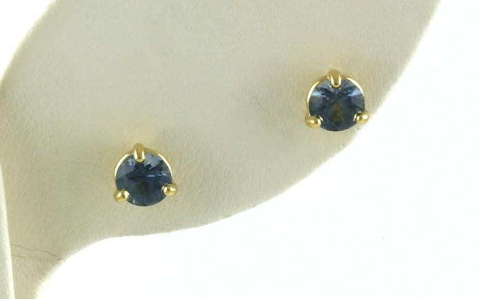 content/products/Montana Sapphire Stud Earrings in 3-Prong Martini Settings in Yellow Gold (1.07cts TWT)