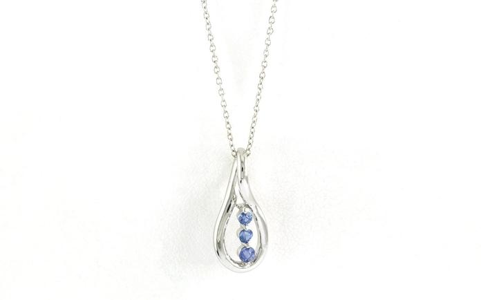 content/products/3-Stone Twisted Teardrop Montana Yogo Sapphire Necklace in Sterling Silver (0.18cts TWT)