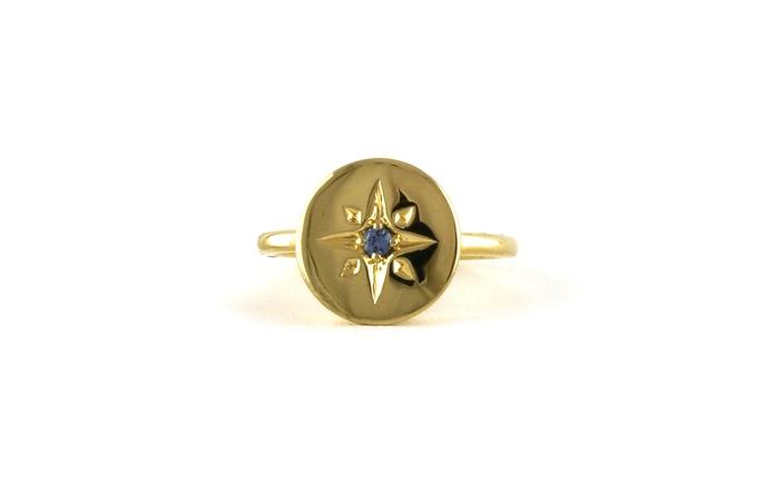 content/products/Circle with Compass Star Montana Yogo Sapphire Ring in Yellow Gold (0.06cts)