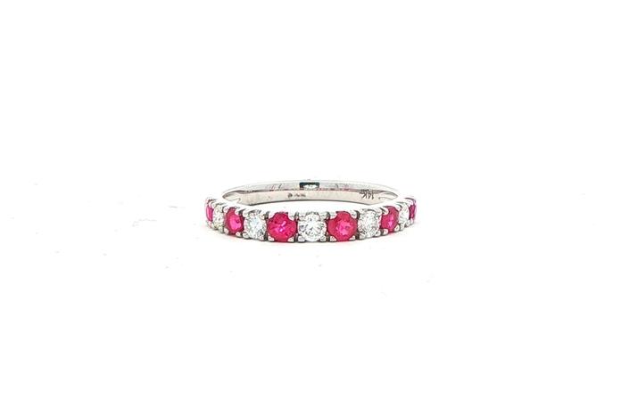 content/products/Alternating Ruby and Diamond Ring in White Gold (0.89cts TWT)