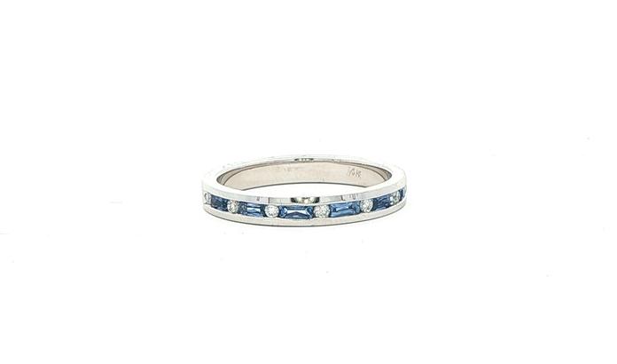 content/products/Channel-set Baguette-Cut Montana Yogo Sapphire and Diamond Ring in White Gold (0.46cts TWT)