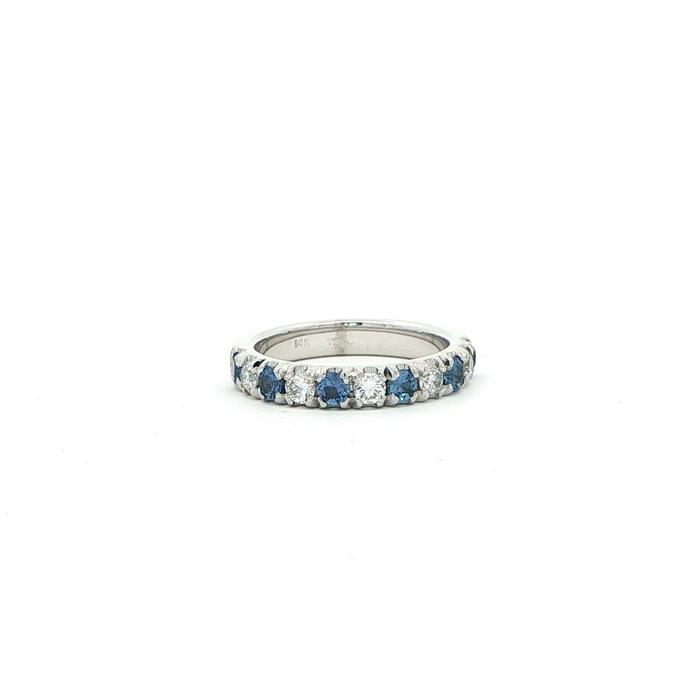 content/products/11-Stone Alternating Montana Yogo Sapphire and Diamond Ring in White Gold (1.08cts TWT)