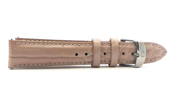 content/products/Michele Cashmere Color Leather Watch Strap with Metal Buckle (18mm)